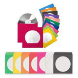 Envelope Colorido P/ Cd / Dvd C/ Visor Transp - Pct 50 Unid