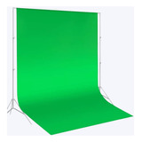 Chroma Key Fundo Infinito Estúdio 1,00 X 1,80 Metros Cor Verde Fluor Desenho Impresso Liso