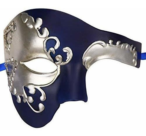 Mascara De Carnaval Veneciana Para Hombre Fantasma De La Ope