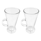 Set 2 Tazas Latte 450ml Glasso Té Café