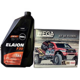 Kit Filtros + Aceite Elaion F30 10w40 X4 L Para Vw Gol Trend