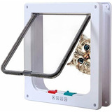 Puerta Gatos Mediana Cerradura De 4 Vías  Puerta Silen...