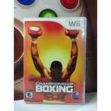 Showtime Championship Boxing Nintendo Wii Original Ntsc