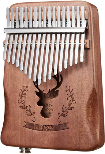 Kalimba Electroacústica 17 Teclas Piano De Pulgar Portátil 