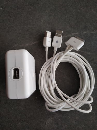 iPod Classic 3g Cargador Y Cable Doble Usb Firewire Original