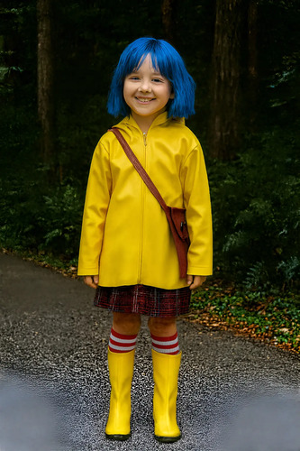 Disfraz Completo Para Niñas Coraline Y La Puerta Secreta