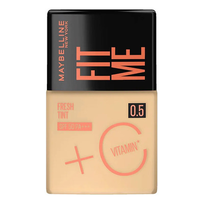 Maybelline Base Fit Me Fresh Tint 30ml, larga duración, alta cobertura, con protector solar | Envío gratis