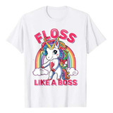 Playera Camiseta Unicornio Floss Like A Boss Tendencia