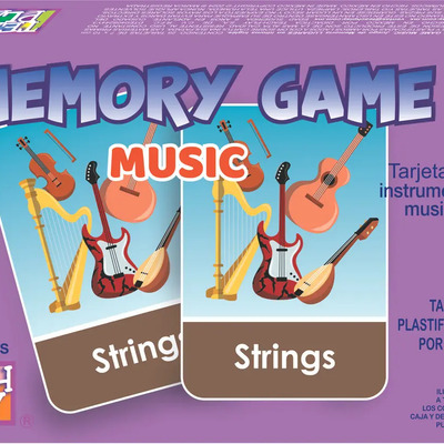 Juego Memoria De Instrumentos Musicales En Inglés Teach Play | MercadoLibre