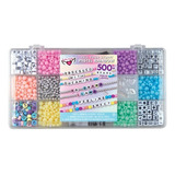 Set 500 Cuentas Juguetes Armar Pulseras Niñas Fashion Angels