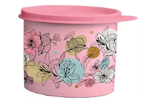 Tupperware Redondinha 500ml Orquídeas Pote Mantimento