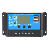 Controlador De Carga Solar Batería 20a 12v/24v Dual Usb