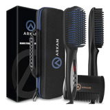 Arkam Plancha De Barba Para Hombre, Kit De Cepillo Térmico D