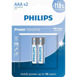Kit 8 Pilhas Alcalina Aaa 1,5v Philips
