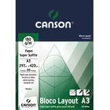 Bloco Papel Canson Layout 180g A3 20 Folhas