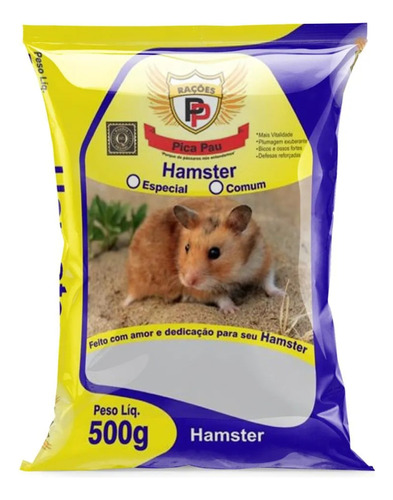 Mistura Sementes Comida P/ Hamster Roedores 500g