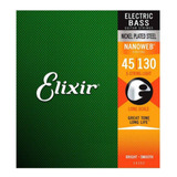 Cuerdas De Bajo Elixir Nanoweb 45-130 Originales