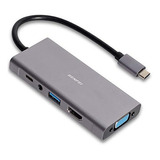 Concentrador Usb C Benfei 5 En 1 Usb Tipo-c Con 4k Hdmi Vga