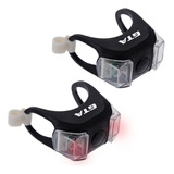 Sinalizador Pisca Bike Par Led Branco Vermelho Pedal Noturno