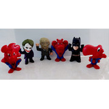 Colección Figuras Spiderman Y Batman Kelloggs Y Nestle.  C9