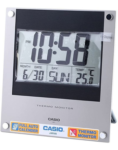 Reloj Pared Casio Id11 Digital Termometro Calendario 