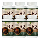 Vitamina K2 Mk7 120mcg Kit 6 Potes Suplemento Original Natsu