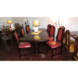 Comedor Doble Piña + 6 Sillas + 2 Comensales