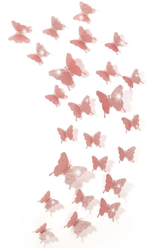 48 Piezas Diy Espejo Mariposa Combinación 3d Mariposa ...