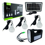 Kit Solar Portatil, Recargable, Incluye 3 Ampolletas + Cable