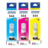 Combo X 3 Colores Tinta Epson T544 544 L3110 L3150 L5190