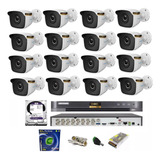 Kit Dvr Hikvision 16 Canais Fullhd / Cameras Hilook/ Hd 4t