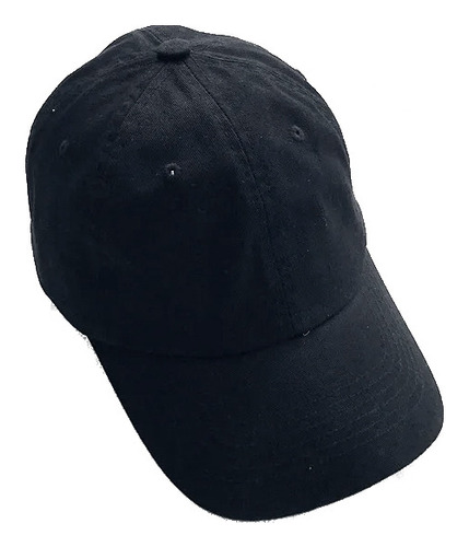 5pz Gorra Gabardina Negra Dad Hat C/hebilla Metálica