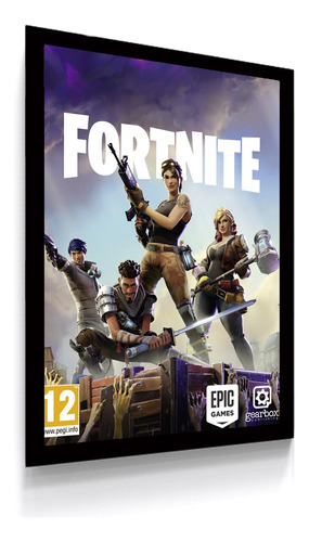 Quadro Decorativo Fortnite Playstation 4 Xbox 30x42cm A3 