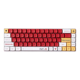 Evangelion Keycaps Eva 02 Anime Japonés Pbt Teclas Para