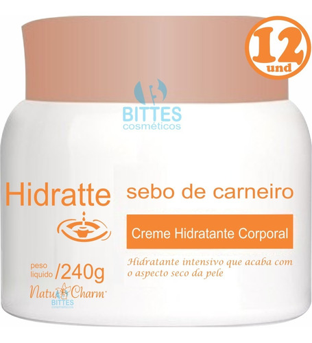 12 Hidratante Corporal Sebo De Carneiro Natu Charm 