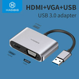 Adaptador Usb Para Hdmi E Vga E Usb Hagibis