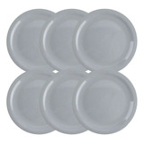 X6 Plato Llano Postre Hotelier 19,5, Arcoroc - Bazar Colucci