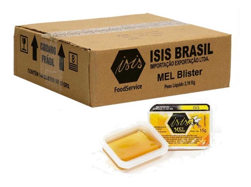 Mel De Abelha Isis 15g Sachê Caixa 144 Unidades Blister