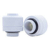 Fitting Mangueira Conector 3/8 G1/4 Branco P/ Water Cooler