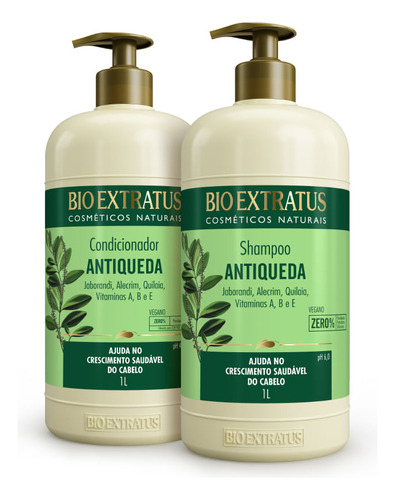 Kit Bio Extratus Antiqueda (1l) Shampoo E Condicionador