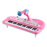 Piano Electrónico 37 Teclas Con Micrófono Para Niños.niñas