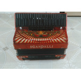 Acordeon Sanfona Scandalli 120 Baixos 