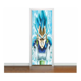 Adesivo Decorativo De Porta Dragon Ball Vegeta Mod1(cod.db1)