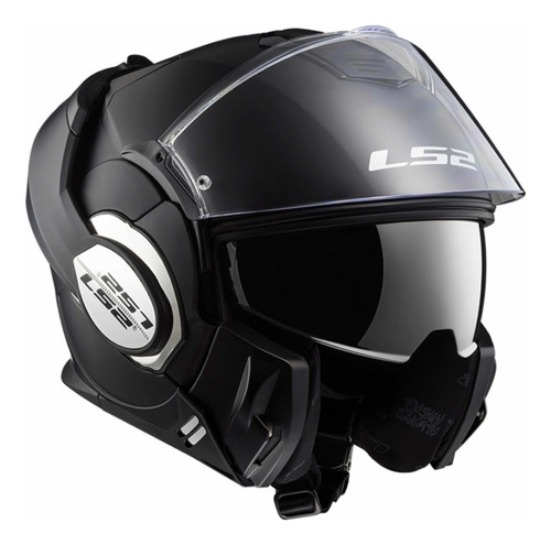 Casco Ls2 Valiant 180 Degrees Solid Negro Mate