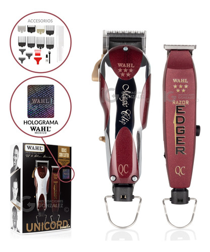 Cortadora Y Terminadora De Cabello Wahl Unicord Combo Original Cable Uso Rudo Envío Gratuito