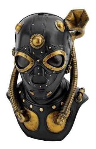 Estatua Máscara Gas Steampunk, Multicolor