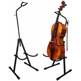 Soporte Plegable Ajustable Para Cello - Negro