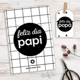 Kit Imprimible Dia Del Padre, Minimalista Editable En Pdf