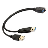 Cabo De Extensão Y Usb 3.0 Fêmea Usb Extra Power Dados