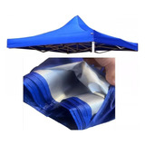 Carpa Lona Repuesto Toldo 3x3 Impermeable Filtro Uv Plateado